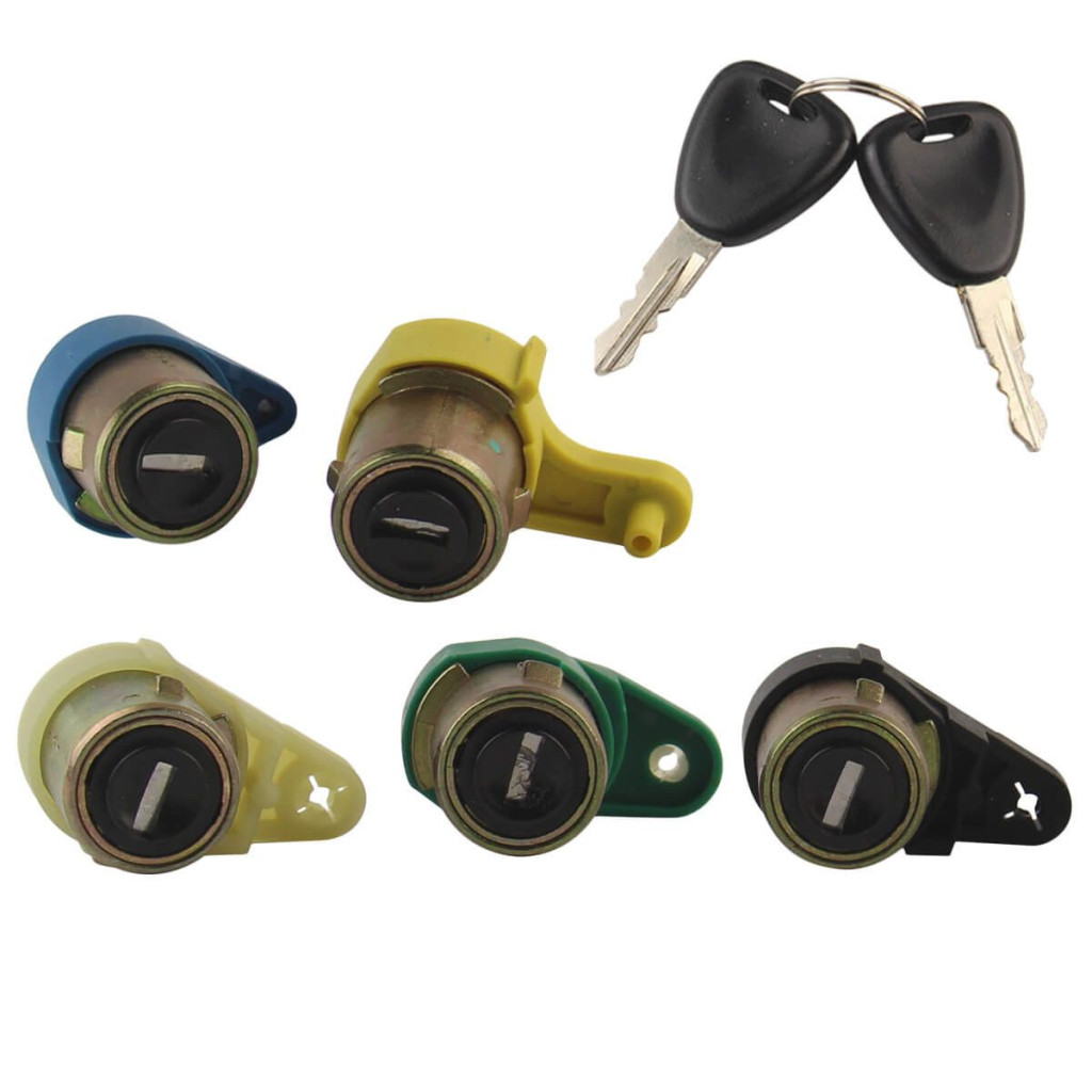 5 serrures de porte pour Kangoo 1 et Nissan Kubistar (1997-2009) vendu avec double de clés