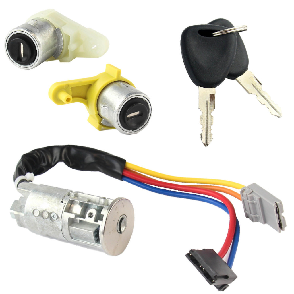 2 cerraduras de puerta y neiman para Kangoo 1 et Nissan Kubistar (1997-2009) se vende con llaves