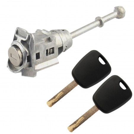 Serrure de porte pour Citroen C5, Peugeot 207, Peugeot 2008 (2001-2019) avant gauche - avec double de clé