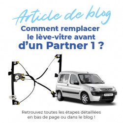 Lève vitre pour Partner 1 (1996-2008) AVEC MOTEUR - avant gauche (côté conducteur) 10