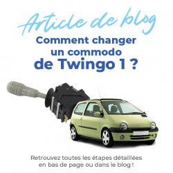 Commodo pour Twingo 1 (1996-2007) feux, phares, éclairage, clignotants et kaxon (gris) 4