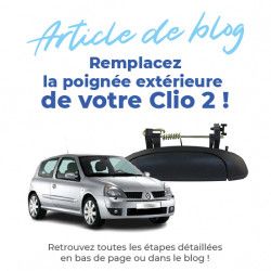 Poignée de porte extérieure pour Clio 2 et Clio Campus (à partir de 1998) avant gauche ou arrière gauche 4