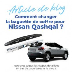Poignée coffre pour Nissan Qasqhai (2007-2013) baguette de coffre AVEC fonction I-KEY (bouton ouverture automatique) (chromée) 9