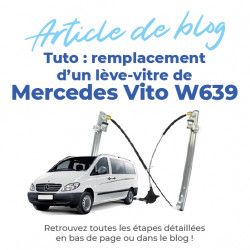 Lève vitre pour Mercedes Vito W639 (2003-2014) avant gauche (côté conducteur) 10