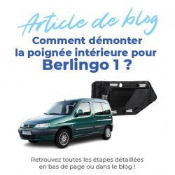 Poignée de porte intérieure pour Berlingo 1 (1996-2008) avant gauche (côté conducteur) 4