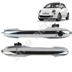 2 poignées de porte extérieure pour Fiat 500 (à partir de 2007) avant gauche + avant droite 4