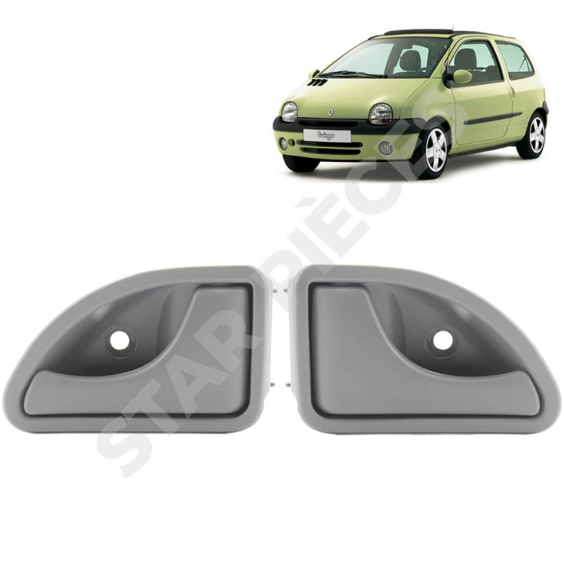 Poignée grise de porte intérieure gauche et droite pour Renault Twingo