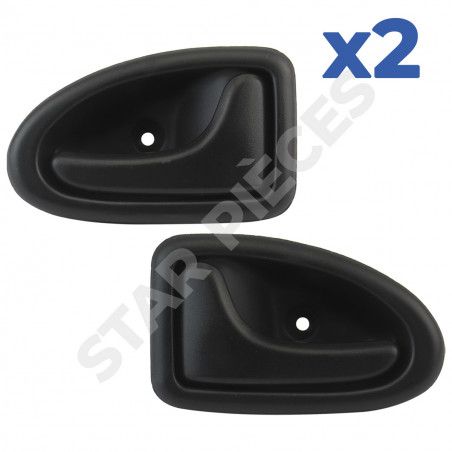 Poignée De Porte Intérieure Renault 19 Phase 2 & Clio MK1 - 2 Pièces Grises - Compatible 7700813585/6