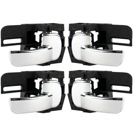 4 manijas de puerta interior para Qashqai (2007-2013) delantero o trasero izquierdo y delantero o trasero derecho