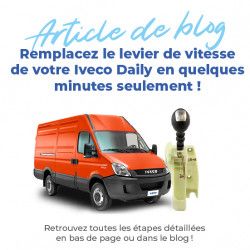 Levier de vitesse manuel pour Iveco Daily 4 (2006-2012) avec bloc de fixation et pommeau de vitesse (6 vitesses) 7