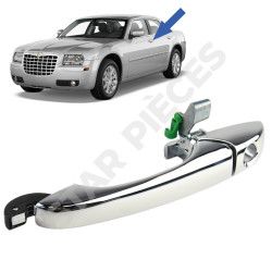 Maneta de puerta exterior para Chrysler 300C (2004-2011) delantero izquierdo (croma) 2