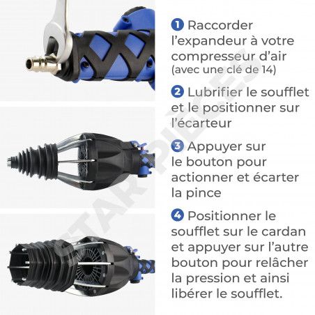Expandeur De Soufflet De Cardan Pneumatique - Outil Pour écarter Et Pincer Les Soufflets - STARKIT