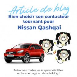 Contacteur tournant pour Nissan Qashqai et Qashqai +2 (2007-2013) 12