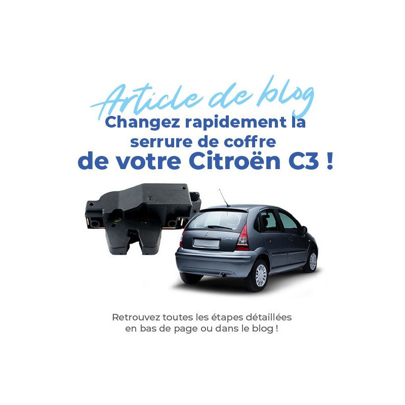 Moteur de centralisation serrure de coffre arrière pour Citroën C3 1