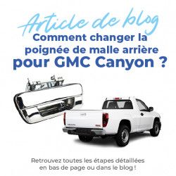 Poignée de coffre pour GMC Canyon (2003-2011) benne arrière 6