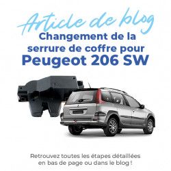Moteur de centralisation serrure de coffre arrière pour Peugeot 206