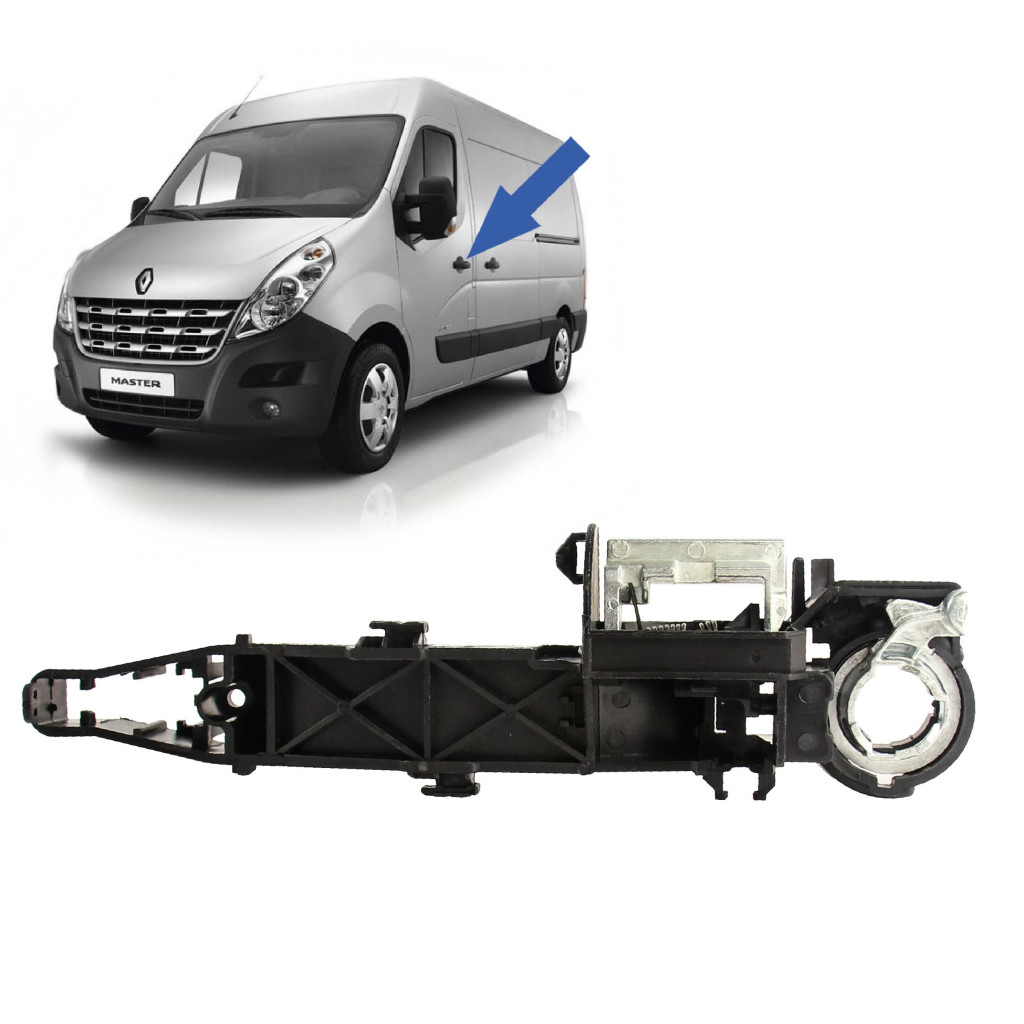 Mécanisme poignée de porte pour Master 3, Opel Movano B, Nissan NV400 (à partir de 2010) avant gauche ou latérale droite