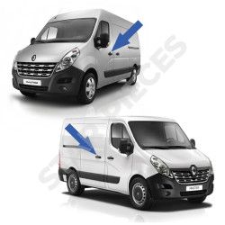 Mécanisme poignée de porte pour Nissan NV400 (à partir de 2011) avant gauche ou latérale coulissante droite 4