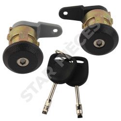 Lot de 3 serrures de porte + neiman pour Ford Fiesta (1989-2002) avec double de clés 4