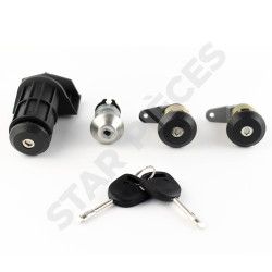 Lot de 3 serrures de porte + neiman pour Ford Fiesta (1989-2002) avec double de clés 2