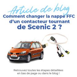 Nappe FFC contacteur tournant pour Scenic 2 et Grand Scenic 2 (2003-2009) 9