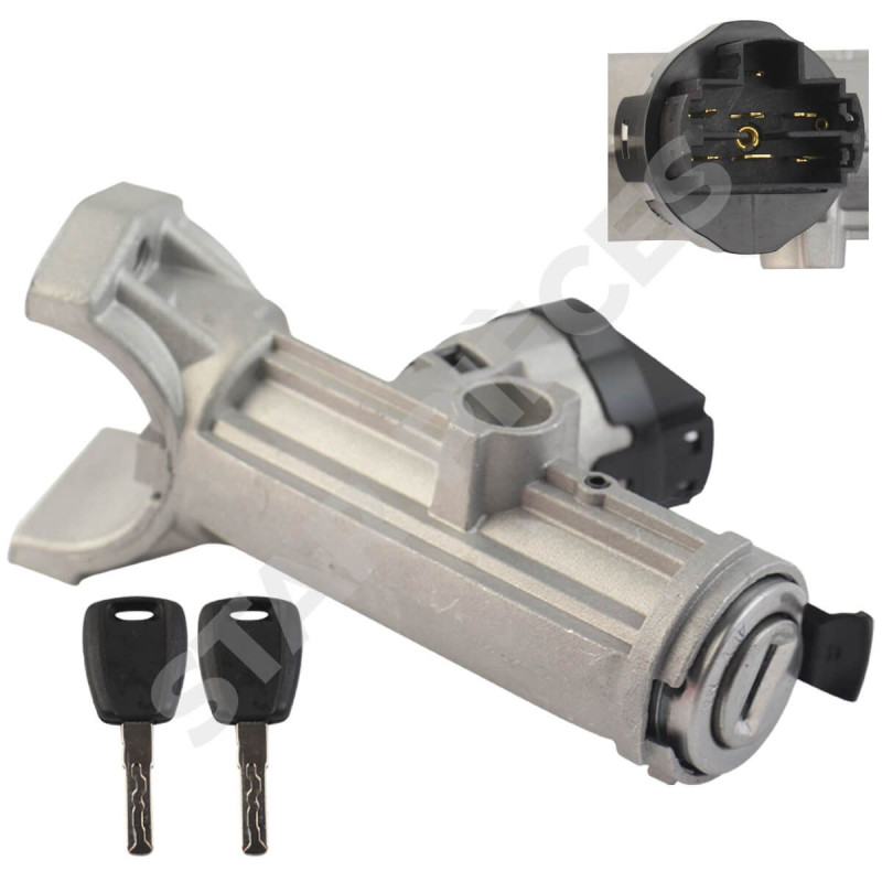 FanPaYY Stuurslot Startknop met Dubbele Sleutels Contactslot 5 pins 4162HN Voor Peugeot Boxer Citroën Jumper Fiat Ducato vanaf 2006 1348421080 1361031080 1608501280