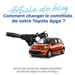 Commodo pour Toyota Aygo (2005-2014) feux, phares, éclairage, antibrouillard arrière, clignotants 12