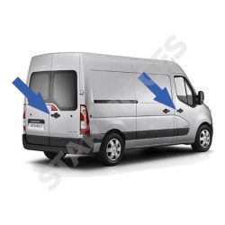 Poignée + mécanisme de porte pour Nissan NV400 (à partir de 2010) avant droite, latérale gauche et arrière battante 6