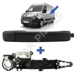 Poignée + mécanisme de porte pour Nissan NV400 (à partir de 2010) avant droite, latérale gauche et arrière battante 3