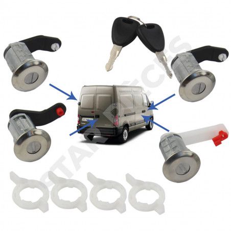 Serrure De Coffre Hayon Arrière 906123257R Master III Movano NV400 Nouvelle Original - Foto 7