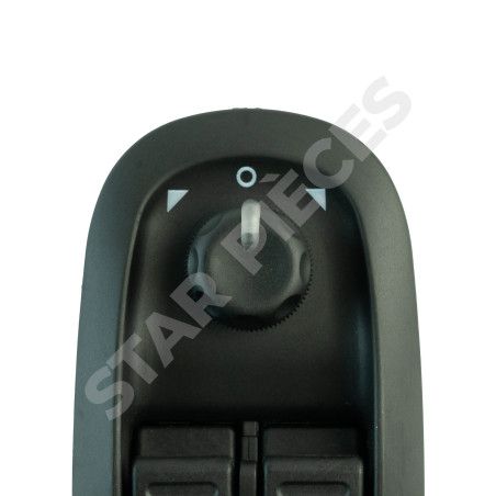 Phare Polo 6 Bouton Lève-vitre Et Rétroviseur Pour Peugeot 206 - Noir, Référence 96622541XT 6554.WA, Neuf Bouton Peugeot 206 96622541xt Neuf