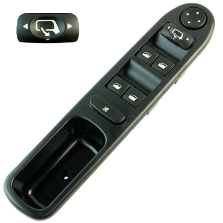 Commande lève-vitre pour Peugeot 307 (conducteur) (avec rétroviseurs rabattables) | 6554KT | Star-Pièces