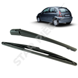 Brazo limpiaparabrisas trasero para C3 (2002-2012) con escobilla limpiaparabrisas 2