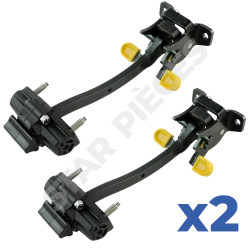 2 tirants de porte pour Citroen Nemo (à partir de 2008) arrière gauche et arrière droit 1388875080, 1366303080 4