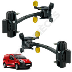 2 tiradores de puerta para Peugeot Bipper (desde 2008) trasero derecho y trasero izquierdo 2