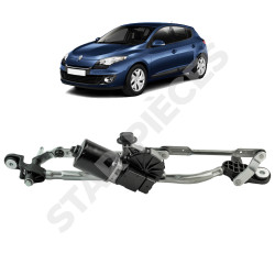Motor limpiaparabrisas delantero completo para Renault Megane 3 (2008-2016) (varillaje + motor) 1