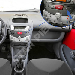 Bouton de climatisation pour Toyota Aygo (2005-2014) interrupteur a/c Interrupteur de climatisation 6554KX 4