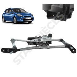 Motor limpiabrisas para delantero completo para Clio 3 (2005-2012) (varillaje y motor) 5