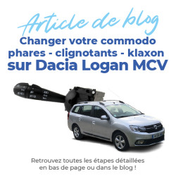 Commodo pour Dacia Logan MCV 2 (à partir de 2013) feux, phares, éclairage, clignotants et klaxon 8201167988, 255405056R 5