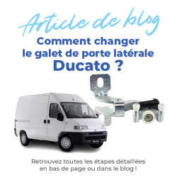 Roulette de porte latérale pour Fiat Ducato (1994-2006) galet central 9033K1, 9033E9 8