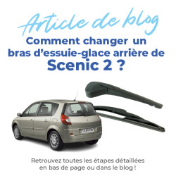 Bras d'essuie glace pour Scenic et Grand Scenic 2 (2003-2009) avec balai d'essuie glace 6