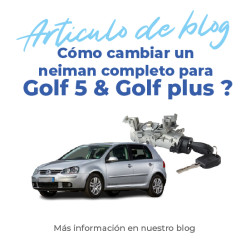 Bombín de arranque para Golf 5 et Golf plus (2003-2009) con 2 llaves 7