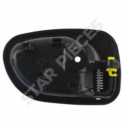 Poignée de porte intérieure pour Hyundai Accent (1994-1999) avant gauche ou arrière gauche (noire) 2