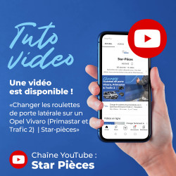 Kit roulettes de porte latérale pour Opel Vivaro A (2000-2014) porte coulissante droite 7