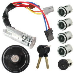 Juego completo de cerraduras de puerta, neiman y tapón de gasolina para Citroen Jumpy de (1995-2006) vende con doble llave 2