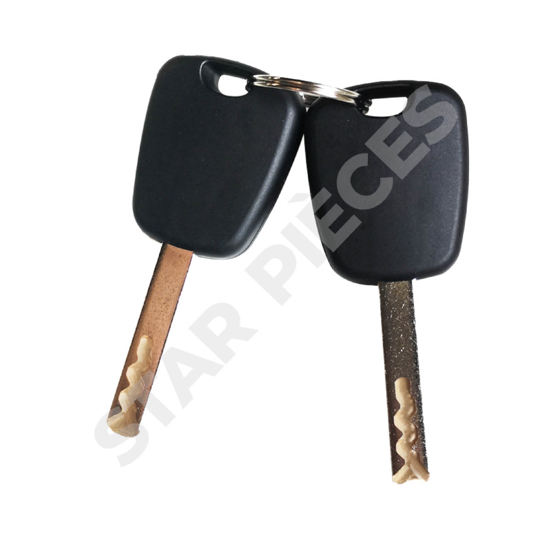 Knocery Serrure De Porte Compatible Avec C2 C3 C3 PLURIEL (2002-2011) Avant Gauche (conducteur) Barillet De Porte, Kit Serrure à Barillet + 2 Clés OEM 9170T9 9170W9 9170T5 256924