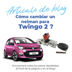 Bombín de arranque para Twingo 2 (2007-2014) con 2 llaves 6