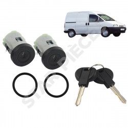 2 serrures de porte pour Peugeot Expert 1 (1995-2006) avant gauche et avant droite 2