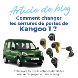 5 serrures de porte pour Kangoo 1 (1997-2008) vendu avec double de clés 3