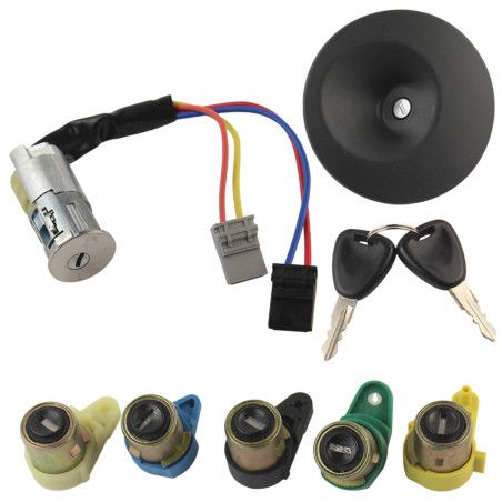 Juego completo de cerradura para Renault Kangoo 1 neiman | Mejores precios con Star-Pièces